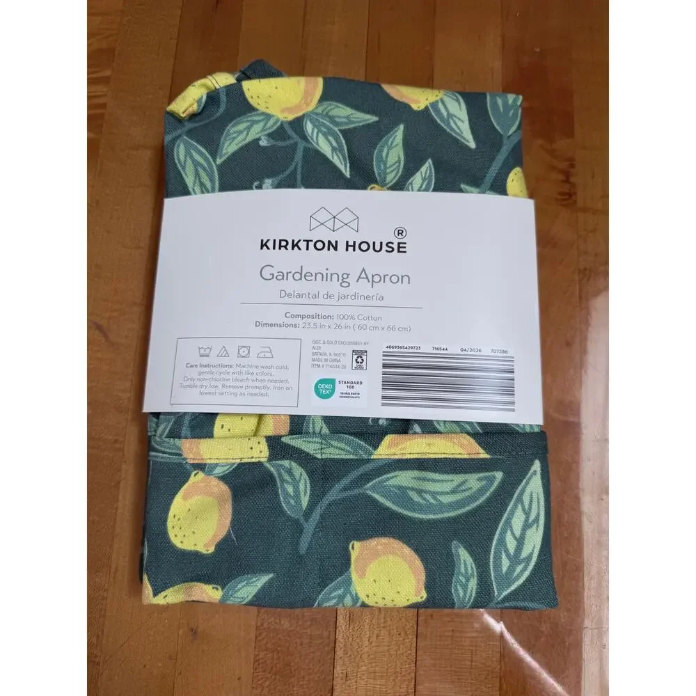 Full Gardening Apron- Lemons- NWT